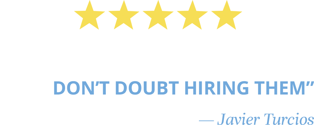 Best lawyers don't doubt hiring them - Javier Turcios